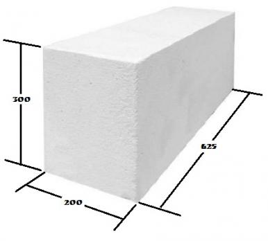 Газоблок 625*300*200